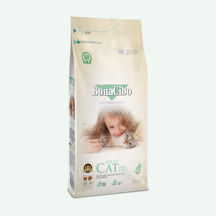 BonaCibo Adult Cat Lamb & Rice is formulated with the optimum balance of protein, fats and carbohydrates to provide energy and vitality throughout life. It is also ideal for cats that prefer the delicious taste of lamb.