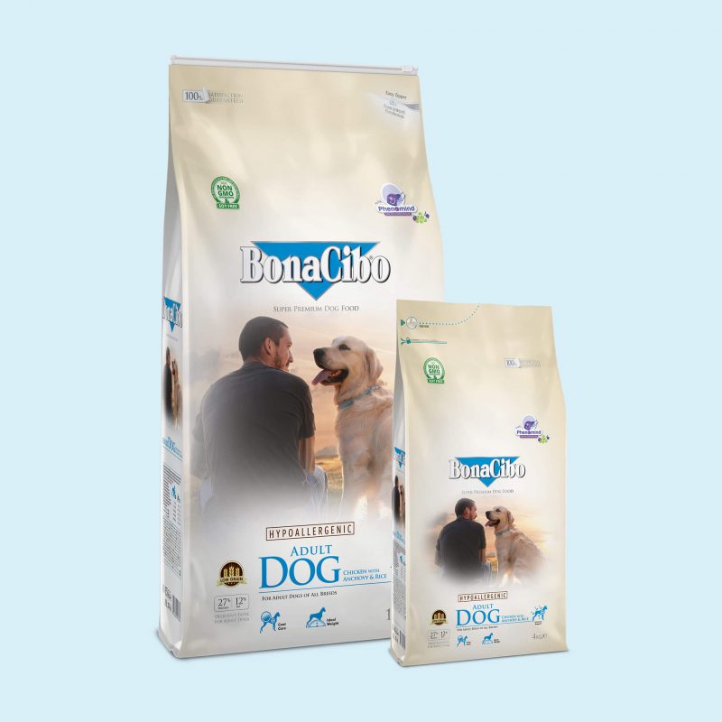 BonaCibo Adult Dog is formulated with the optimum balance of protein, fats and carbohydrates to provide sustained energy and good body conformation throughout life. Enriched with antioxidant vitamins and plant extracts BonaCibo Adult Dog also maximises health and immunity.