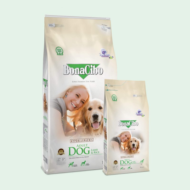 BonaCibo Adult Dog Lamb & Rice is formulated with the optimum balance of protein, fats and carbohydrates to provide sustained energy and good body conformation throughout life. It is ideal for dogs with sensitive digestion or those that simply prefer the delicious flavour of lamb.