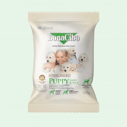 BonaCibo Puppy Lamb and Rice Puppy Sample