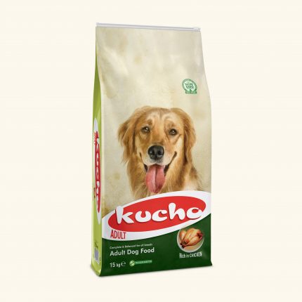 Kucho Adult Dog, is formulated to provide your dog’s daily nutritional requirements and is formulated by professional pet food nutritionists and produced by extruder technology to maximise the quality.