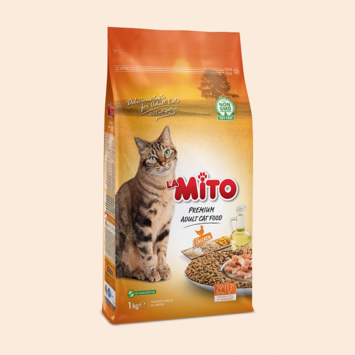 La Mito & La Mito Mix Adult Cat are formulated for all adult cats to provide good body condition and to meet their all nutritional requirements. Besides, the rate of Taurine which is an essential nutrient, has been increased to ensure healthy nervous system development.